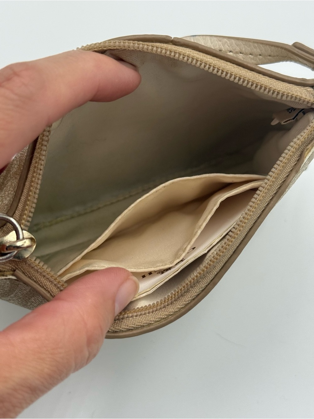 Coach monogram legacy stripe wristlet - Picture 6 of 6